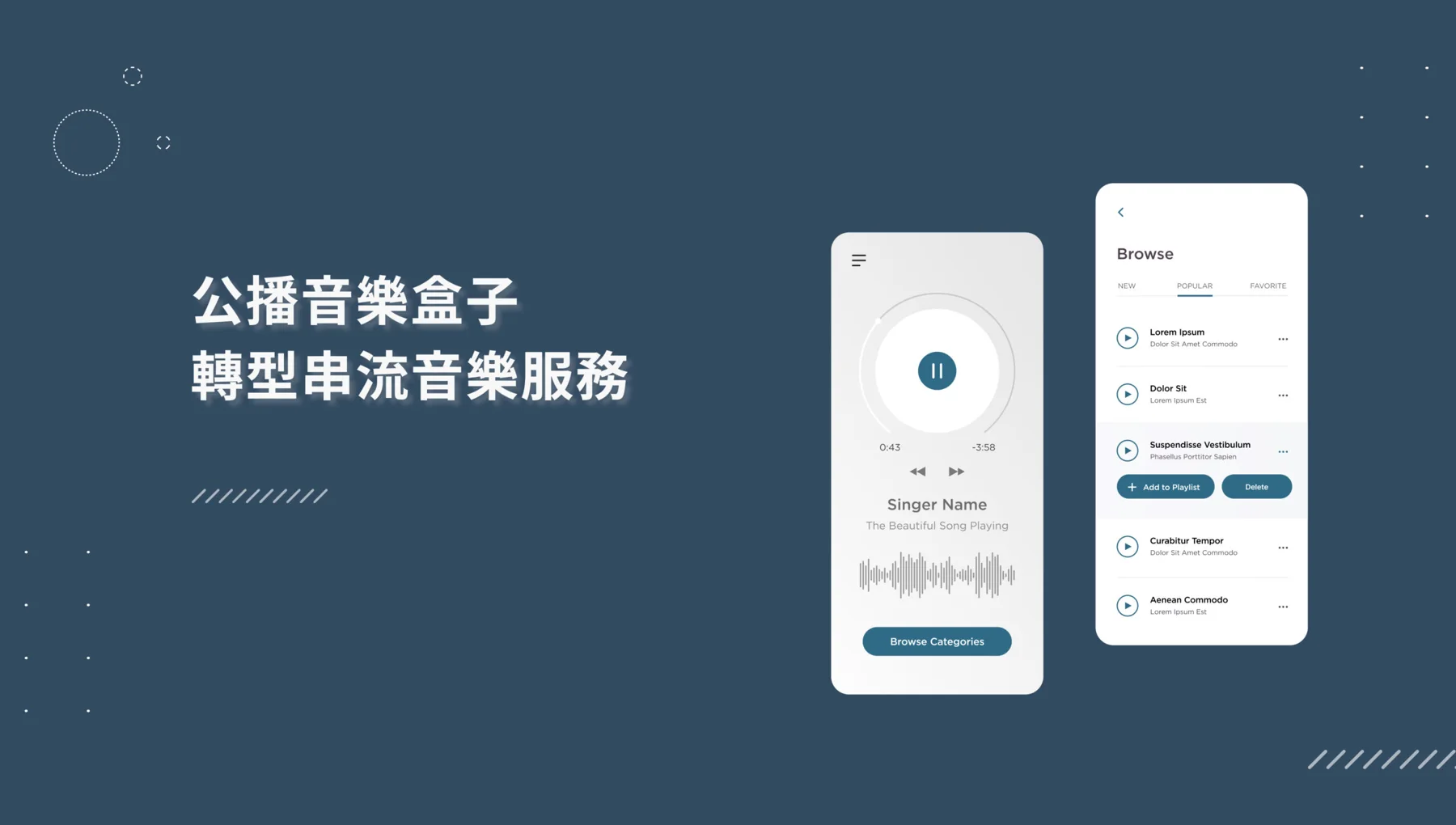 公播音樂盒子轉型串流音樂服務 — 原案例圖片